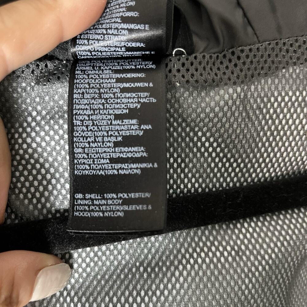 North Face Hyvent Jacket Boys XL 18/20 Black, Mesh Lined, Hood, Full Zip 3 In 1 - Picture 10 of 12